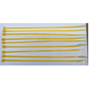 AMARRAS PLÁSTICAS 4.8 X 250 AMARILLO (PAQUETE 100 UNIDAD)