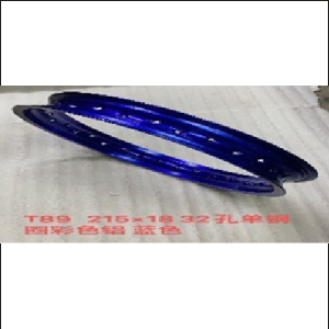 ARO ALUMINIO 2.15 X 18 32 HUECOS AZUL PARA MOTO FACTORY