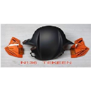 GUARDAFANGO DEL. DAYTONA DY250 TEKKEN ( ABAJO ) NARANJA