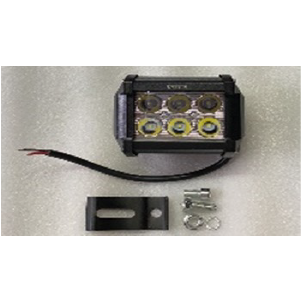LUCES LED L1491 CUADRADO 6LED NEGRO