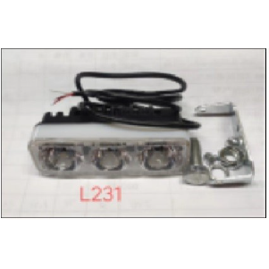 LUCES LED L1640 3LED FINO PEQUEÑO CON FLASH AZUL
