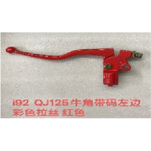 MANIJA CON BASE EMBRAGUE WY125 FOSFORECENTE ROJO