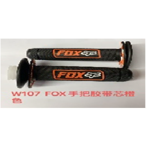 MANUBRIO #110 FOX NARANJA CON NEGRO CON CAÑA