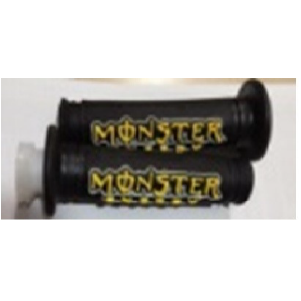 MANUBRIO #135 MONSTER LETRA AMARILLO CON CAÑA