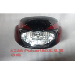 MASCARILLA CON FARO BAJAJ PULSAR180 ROJO CLASE A