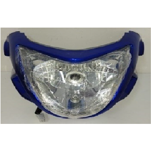 MASCARILLA CON FARO BAJAJ PULSAR200NS CON GUIA AZUL