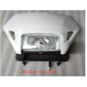 MASCARILLA CON FARO HONDA XR250 TORNADO BLANCO CLASE A