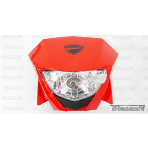 MASCARILLA CON FARO MOTOR1 M1R250 2015 ROJO