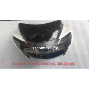 MASCARILLA CON FARO TVS APACHE RTR 180 BLANCO