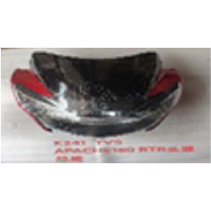 MASCARILLA CON FARO TVS APACHE RTR 180 ROJO