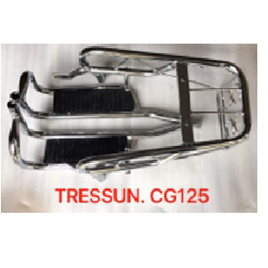 PARRILLA CG125 CON REPOSAPIES (3PCS) TRESSUN