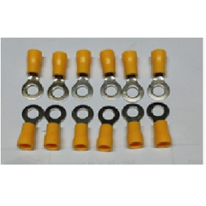 TERMINAL DE BATERIA C/PLASTICO AMARILLO (100PCS)