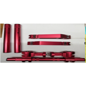 TIMON ALUMINIO #20 UNIVERSAL POSTIVO TIPO TRANSFORMERS ROJO TR