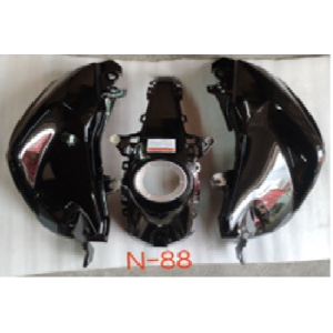 CUBRE TANQUE SUZUKI GIXXER-150GP DE ARRIBA NEGRO TRESSUN