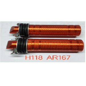ESTRIBO POSTERIOR ALUM. P04 REDONDO NARANJA TRESSUN