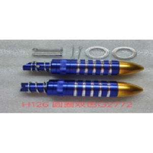 ESTRIBO POSTERIOR ALUM. P10 REDONDO TIPO BALA AZUL TRESSUN
