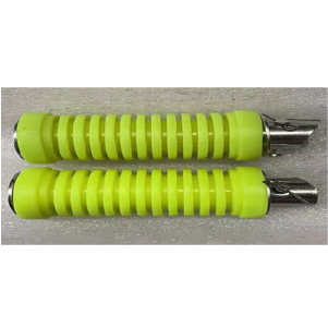 ESTRIBO POSTERIOR CG125 FOSFORECIENTE AMARILLO