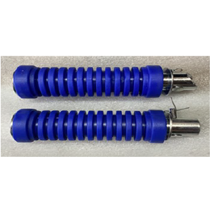 ESTRIBO POSTERIOR CG125 FOSFORECIENTE AZUL