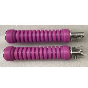 ESTRIBO POSTERIOR CG125 FOSFORECIENTE MORADO