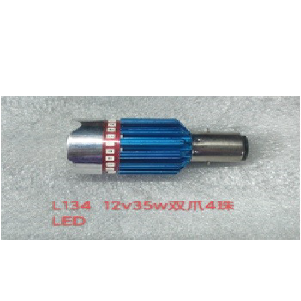 FOCO FARO #34 AX100 (ALUM.) 4LED REDONDO CON FLASH AZUL